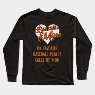 Baseball mom Long Sleeve T-Shirt